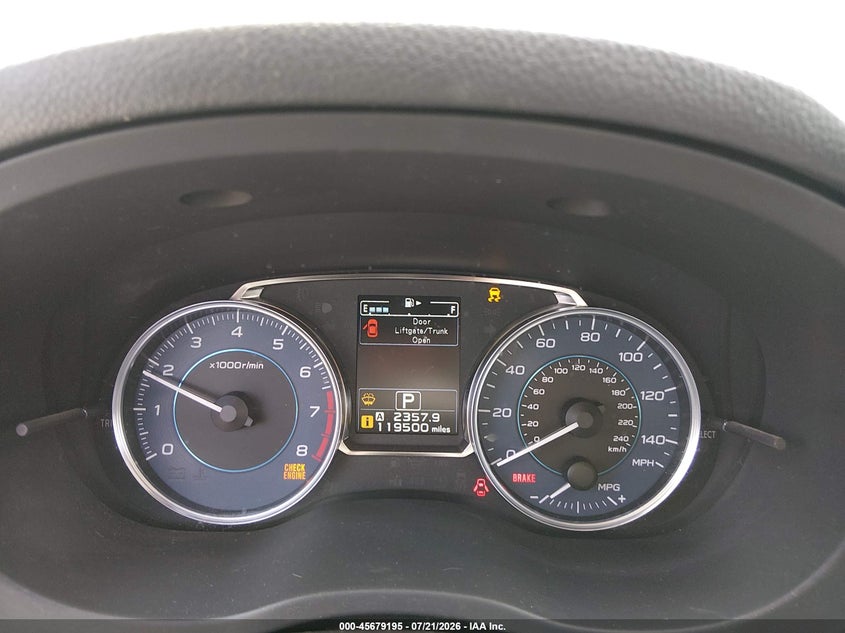 2016 SUBARU IMPREZA auction photo 7