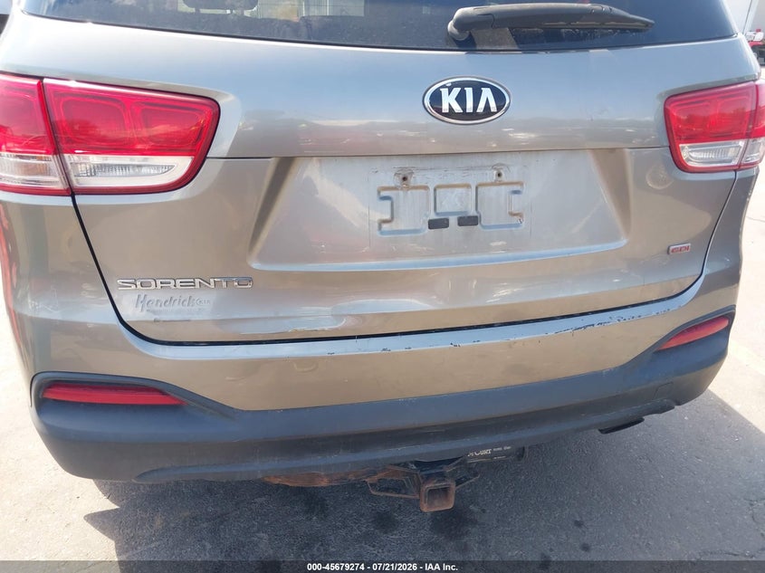 2016 Kia Sorento 2.4L L VIN: 5XYPG4A35GG057731 Lot: 45679274