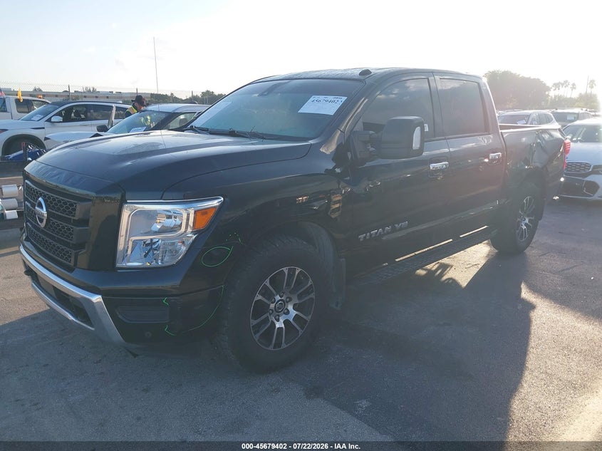 Vin: 1n6aa1ef0ln503391, lot: 46178011, nissan titan sv 4x2 20202