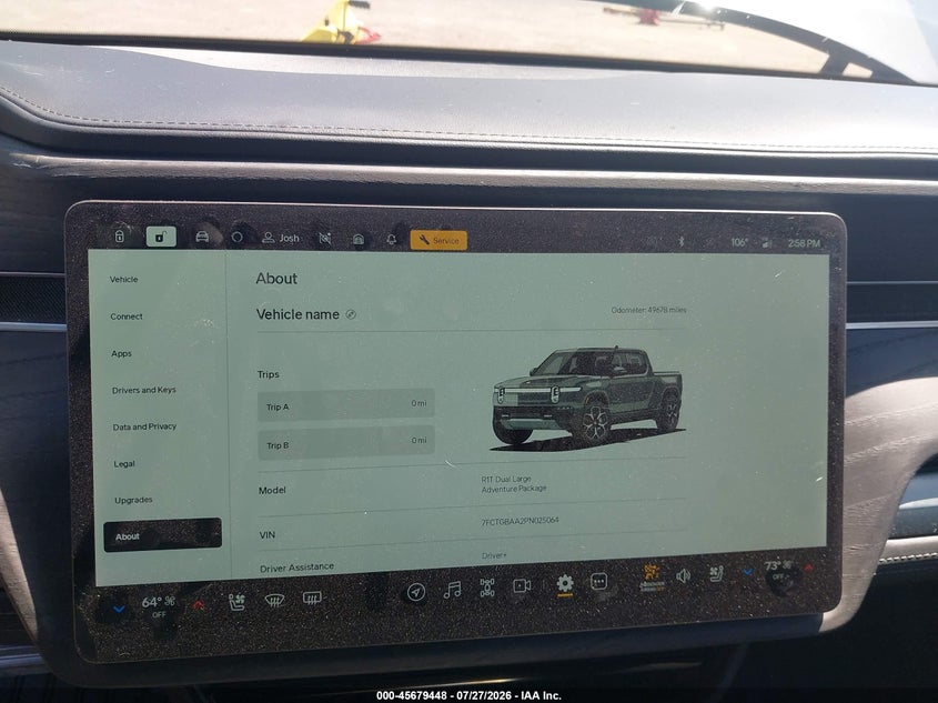 2023 RIVIAN R1T auction photo 7