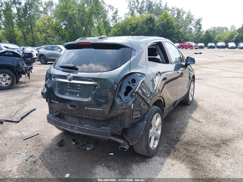 Vin: kl4cjasb0gb746410, lot: 46178104, buick encore 20164
