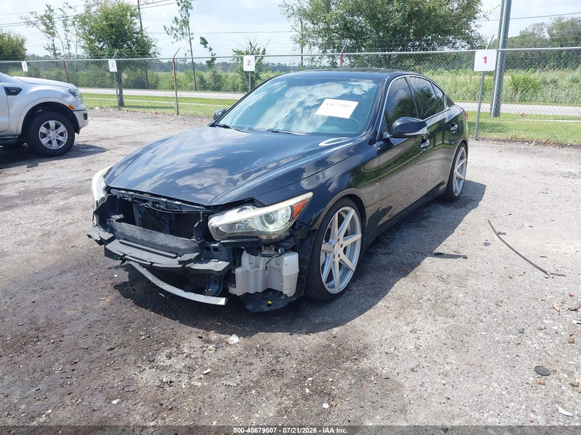 2014 Infiniti Q50, Удар спереду, IAAI, VIN JN1BV7AP5EM689907 — фото 2