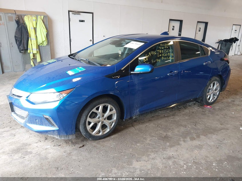 Vin: 1g1rb6s55hu204416, lot: 46178123, chevrolet volt premier 20172