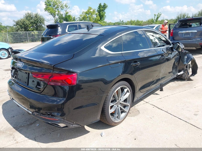Vin: waufacf52na036833, lot: 46178137, audi a5 sportback premium plus 45 tfsi s line quattro s tronic 20224