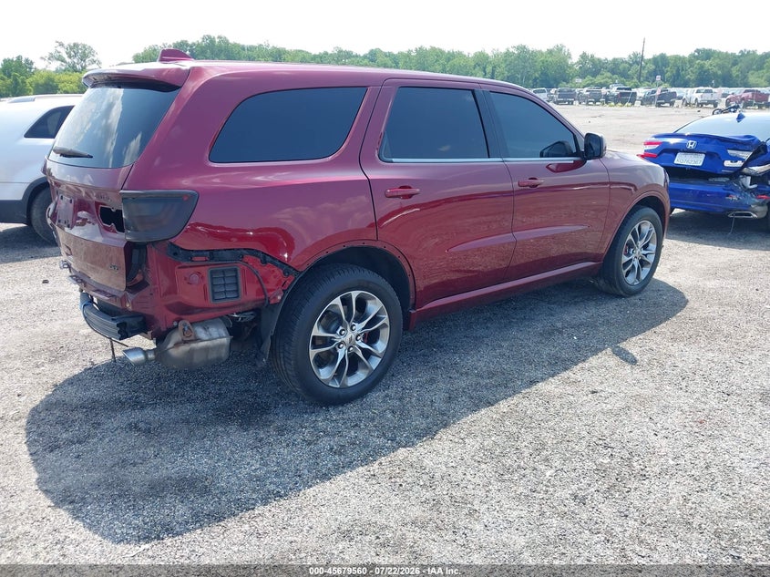 Vin: 1c4rdjdg5kc633524, lot: 46178169, dodge durango gt plus awd 20194
