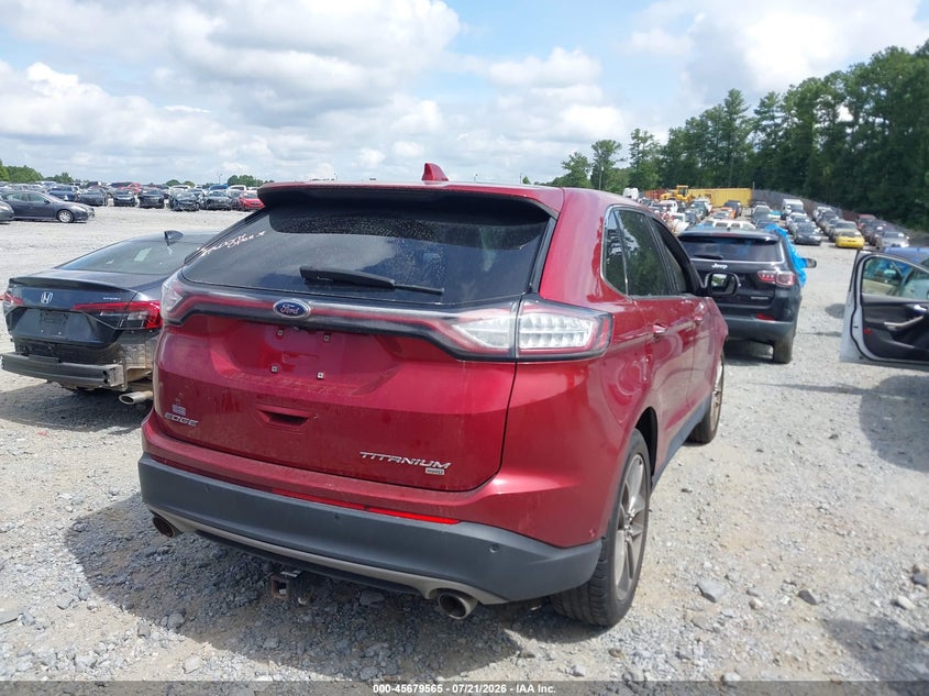 2016 Ford Edge Titanium VIN: 2FMPK4K86GBC56716 Lot: 45679565