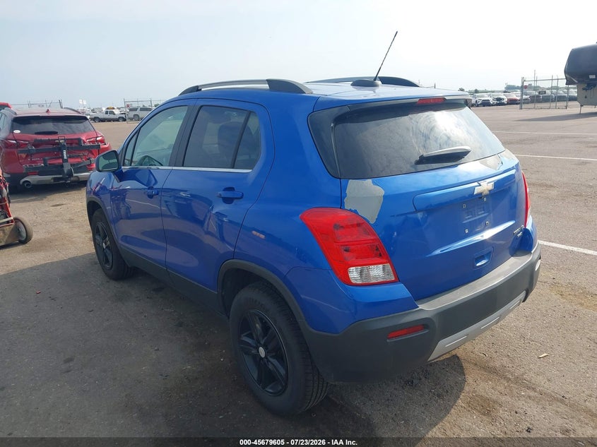 Vin: kl7cjrsb1fb116072, lot: 46178214, chevrolet trax lt 20153