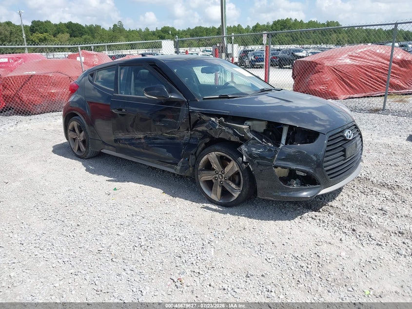 Vin: kmhtc6aexfu239862, lot: 46178236, hyundai veloster turbo 2015 img_1