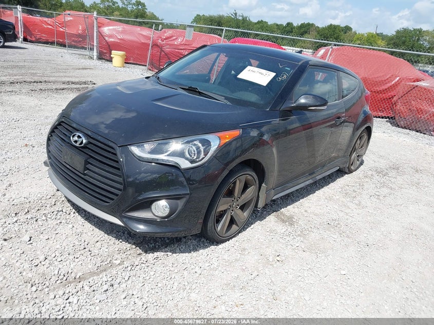Vin: kmhtc6aexfu239862, lot: 46178236, hyundai veloster turbo 20152