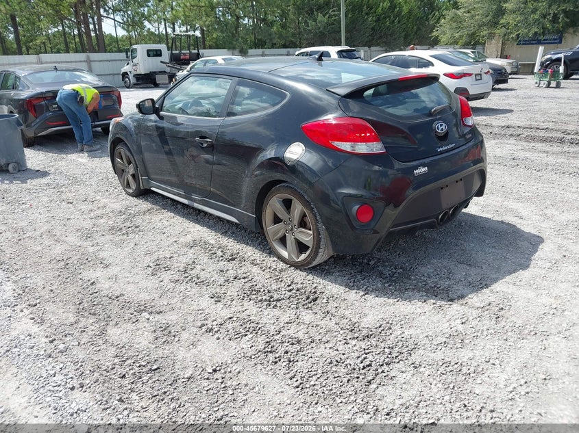 Vin: kmhtc6aexfu239862, lot: 46178236, hyundai veloster turbo 20153
