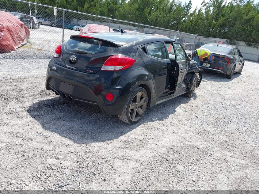 Vin: kmhtc6aexfu239862, lot: 46178236, hyundai veloster turbo 20154