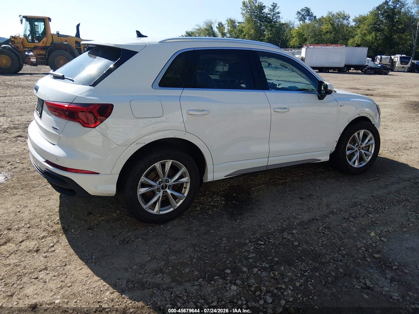 Vin: wa1eecf38r1037812, lot: 46178254, audi q3 premium plus 45 tfsi s line quattro tiptronic 20244