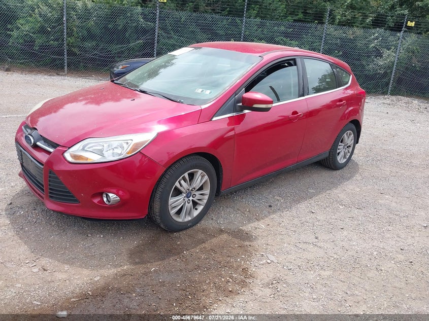 Vin: 1fahp3m27cl315480, lot: 46178256, ford focus sel 20122