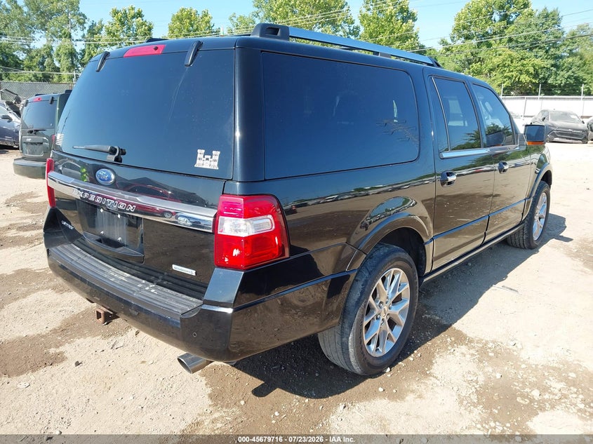 Vin: 1fmjk2at7hea65621, lot: 46178324, ford expedition el limited 20174