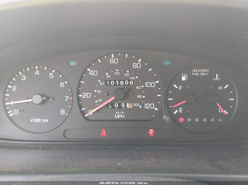 2000 KIA SPORTAGE SPORT UTILITY VEHICLE 2.0L I-4 DOHC, 130HP