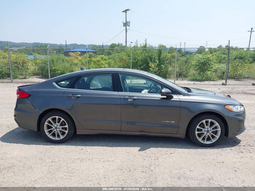 2019 Ford Fusion Hybrid Se VIN: 3FA6P0LU3KR168342 Lot: 45679738