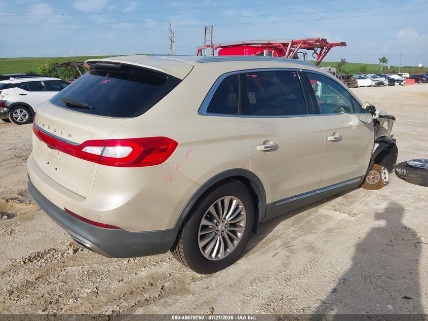 Vin: 2lmpj6kr7jbl47528, lot: 46178359, lincoln mkx select 20184