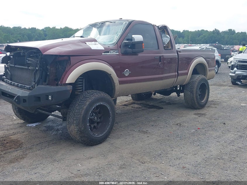 Vin: 1ft7x2bt6beb44428, lot: 46178450, ford super duty f-250 srw lariat 20112