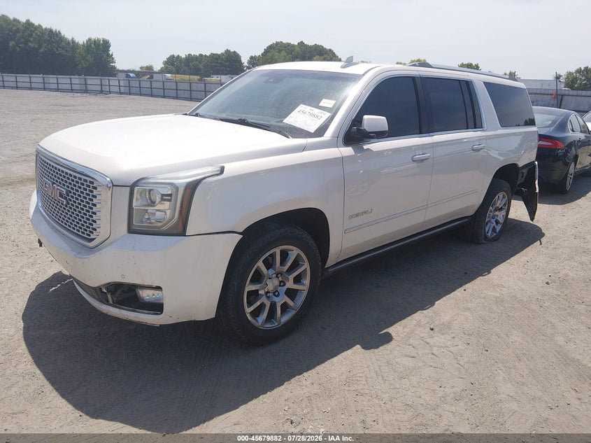 Vin: 1gks2jkj6fr594584, lot: 46178491, gmc yukon xl 1500 denali 20152