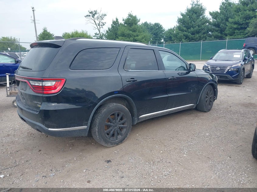 Vin: 1c4rdhdg1fc201026, lot: 46178494, dodge durango limited 20154