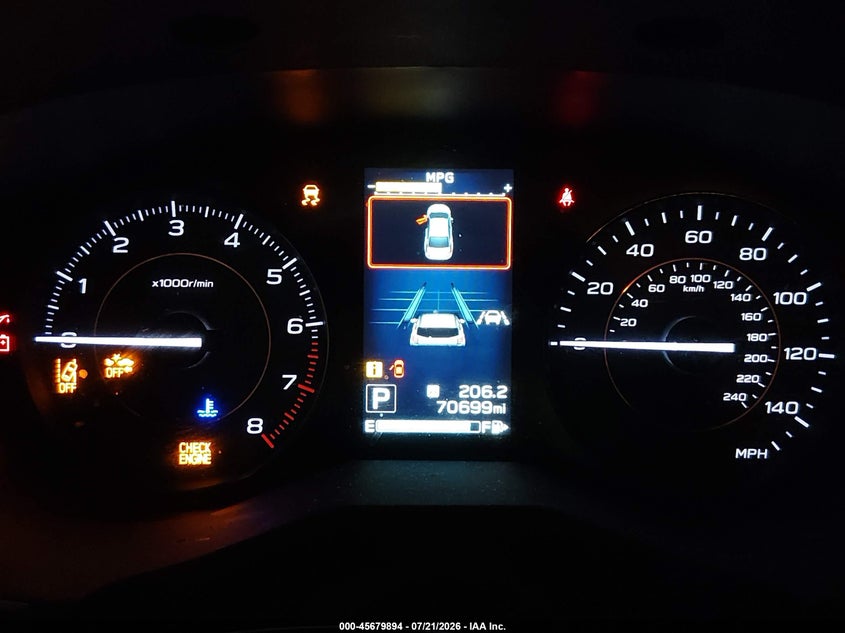 2018 SUBARU XV SPORT UTILITY VEHICLE 2.0L H-4 DI, DOHC, VVT, 152HP