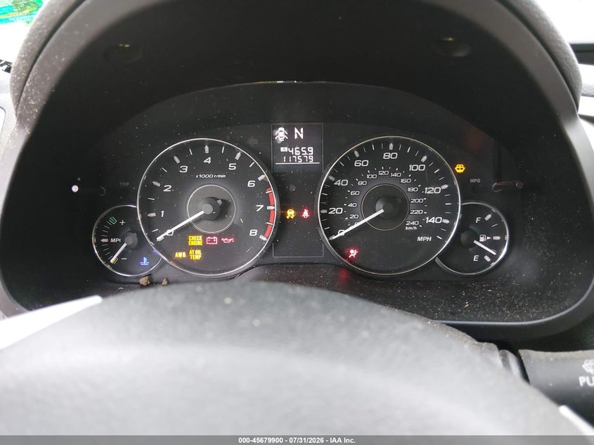2012 SUBARU LEGACY SEDAN 2.5L H-4 VVT, 170HP