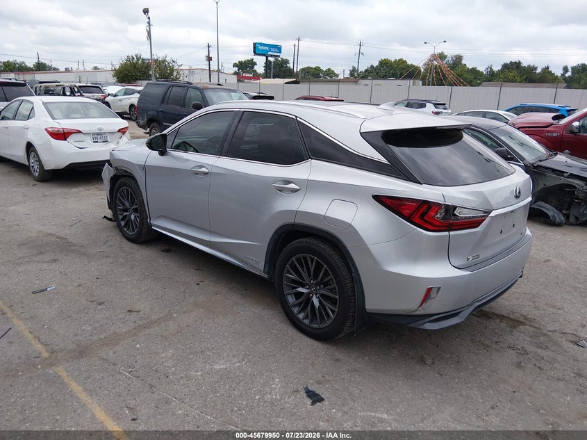 Vin: 2t2bgmca9gc005628, lot: 46178560, lexus rx 450h f sport 20163