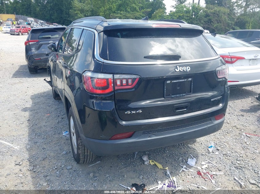 Vin: 3c4njdab5kt702993, lot: 46178568, jeep compass sport 4x4 20193