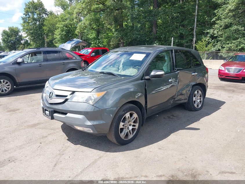 2007 Acura MDX, Обидва боки, IAAI, VIN 2HNYD28437H551811 — фото 2