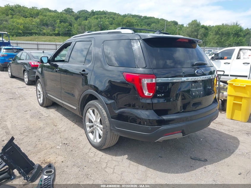 Vin: 1fm5k8d84kga06887, lot: 46178647, ford explorer xlt 20193