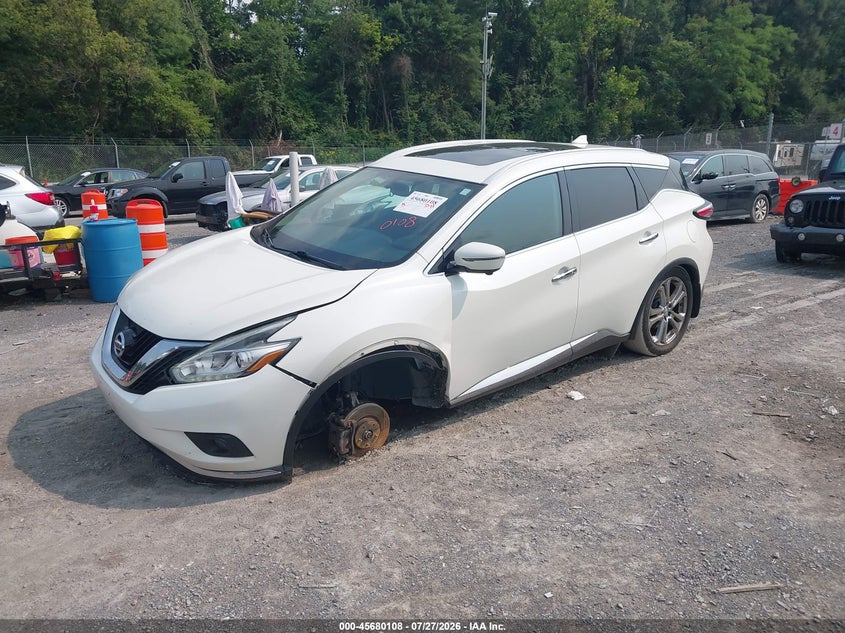 2016 Nissan Murano, Front End, IAAI, VIN 5N1AZ2MH5GN170871 — photo 2