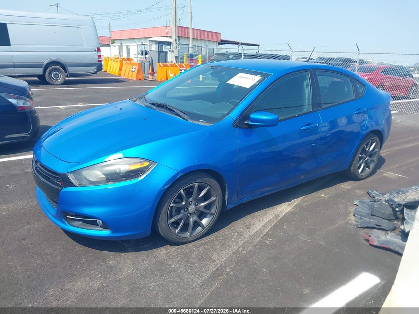Vin: 1c3cdfbb2gd540394, lot: 46178733, dodge dart sxt 20162