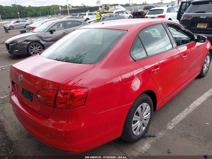Vin: 3vw2k7aj7bm080686, lot: 46178735, volkswagen jetta 2.0l s 20114