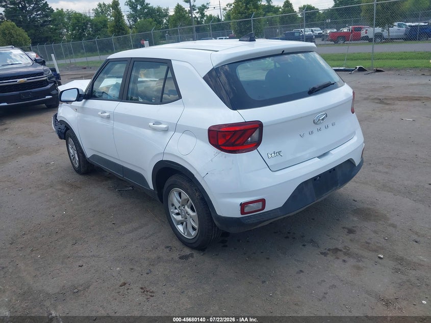 Vin: kmhrb8a37mu112748, lot: 46178749, hyundai venue se 20213