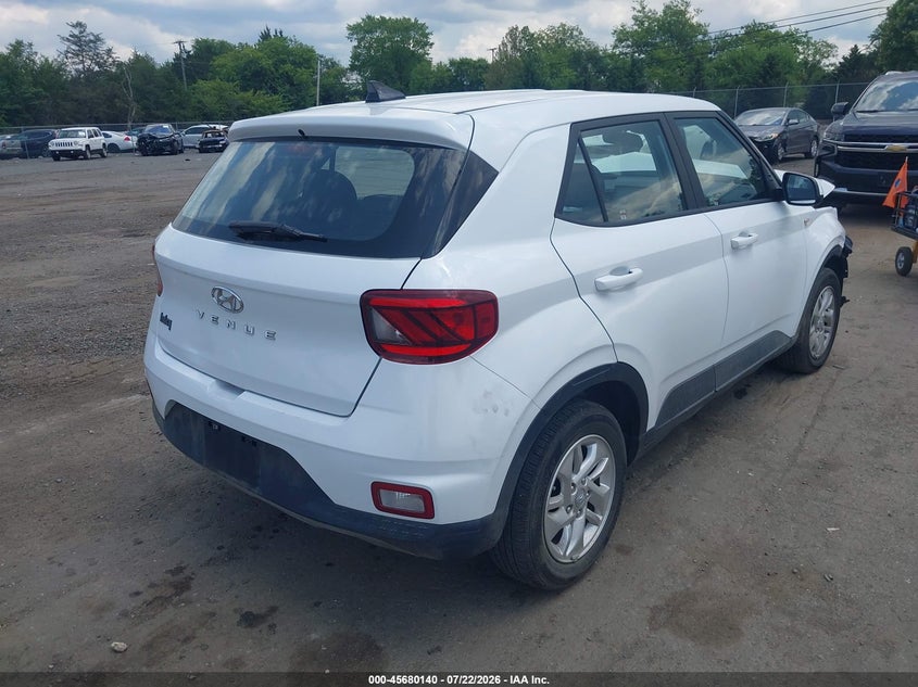 Vin: kmhrb8a37mu112748, lot: 46178749, hyundai venue se 20214