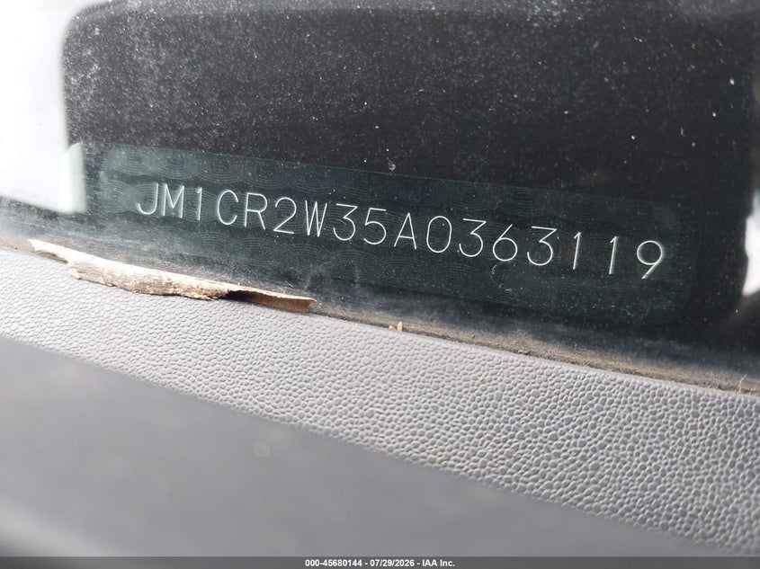 2010 MAZDA 5 WAGON 2.3L I-4 DOHC, VVT, 153HP