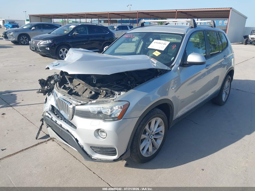2017 BMW X3 Sdrive28I VIN: 5UXWZ7C52H0U46063 Lot: 45680240