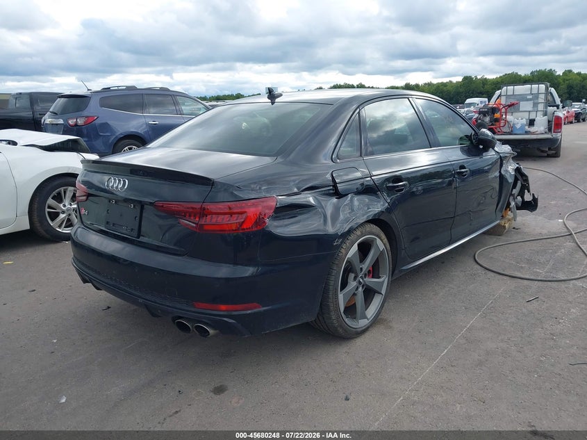 Vin: waub4af46ja136283, lot: 46178857, audi s4 3.0t premium plus 20184