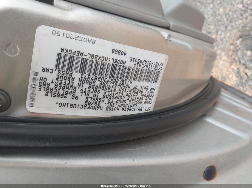 2003 TOYOTA AVALON SEDAN 3.0L V-6 DOHC, VVT, 210HP