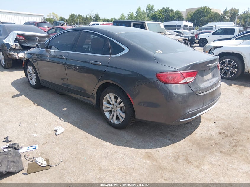 Vin: 1c3cccab6fn742814, lot: 46178905, chrysler 200 limited 20153