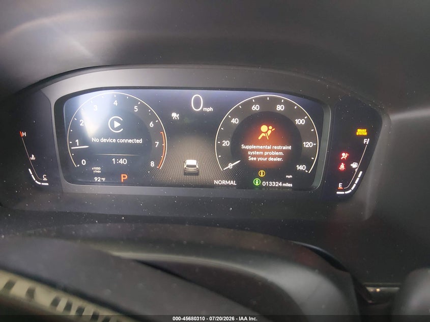 2026 Honda Cr-V Ex-L 2Wd VIN: 7FARS3H78TE001850 Lot: 45680310
