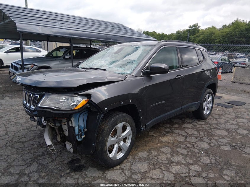 Vin: 3c4njdbb3mt547913, lot: 46178932, jeep compass latitude 4x4 20212