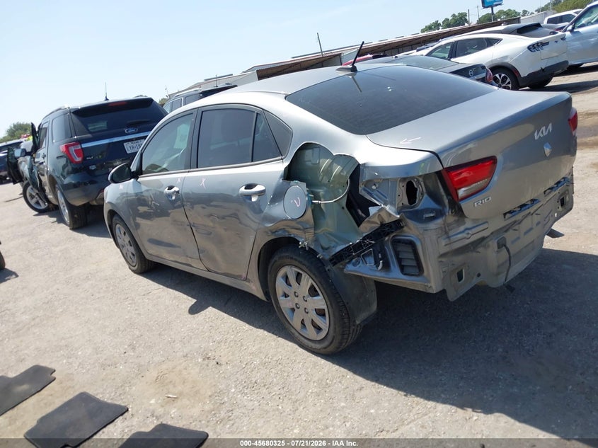 Vin: 3kpa24ad3ne462140, lot: 46178933, kia rio s 20223
