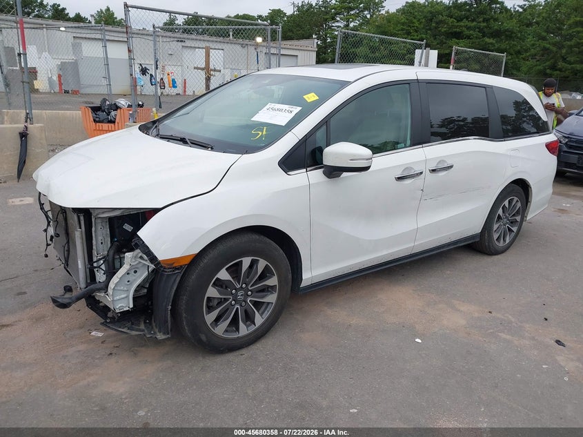 Vin: 5fnrl6h66rb059837, lot: 46178967, honda odyssey ex-l 20242