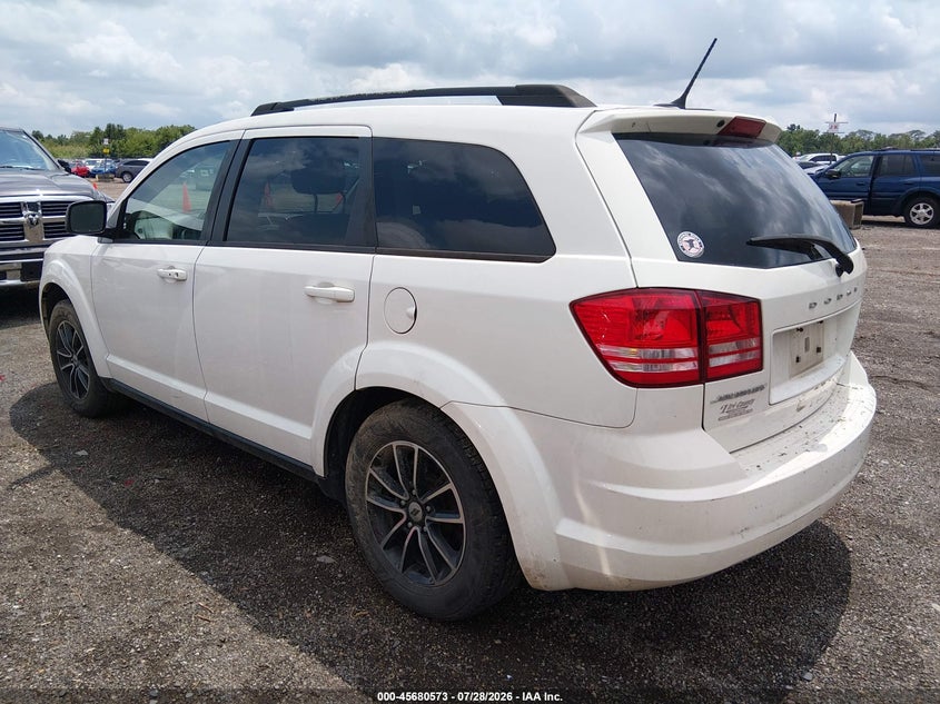 Vin: 3c4pdcab3jt382596, lot: 46179182, dodge journey se 20183