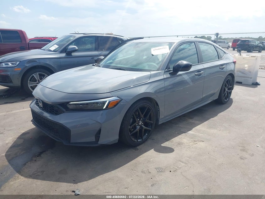 2025 Honda Civic Sedan Sport, Right Side, IAAI, VIN 19XFL2H89SE020328 — photo 2