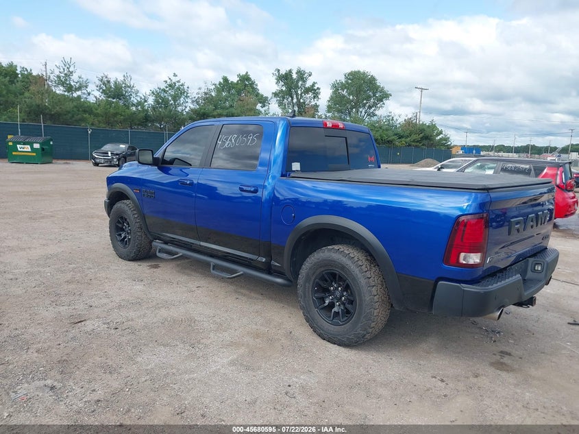 Vin: 1c6rr7yt6hs810325, lot: 46179204, ram 1500 rebel  4x4 5'7 box 20173