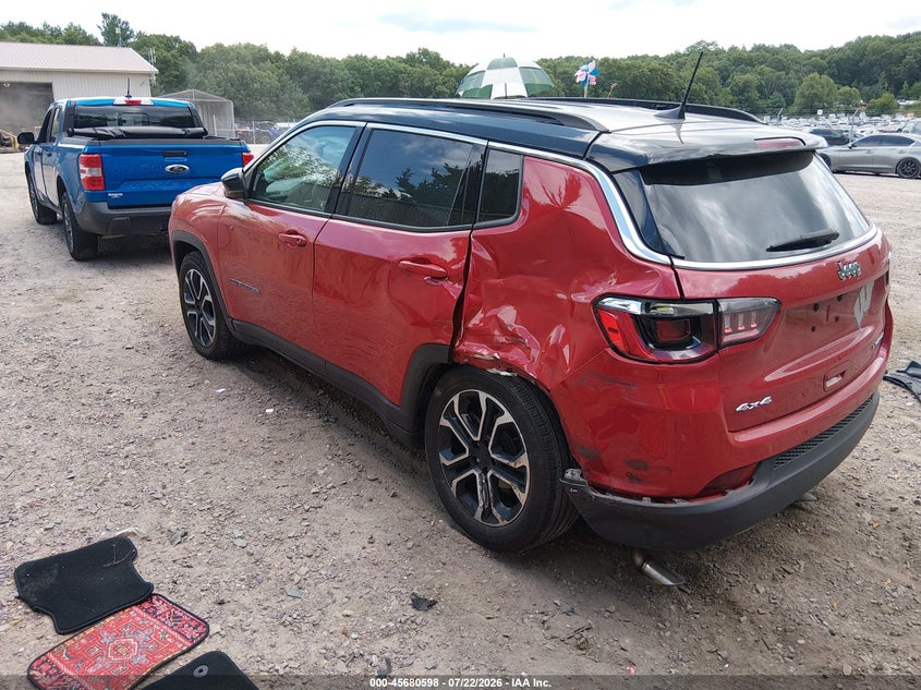 Vin: 3c4njdcn4pt545665, lot: 46179207, jeep compass limited 4x4 20233