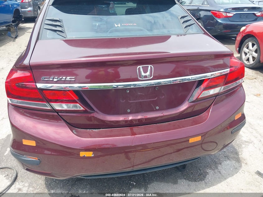 2014 Honda Civic Ex VIN: 2HGFB2F85EH530370 Lot: 45680604