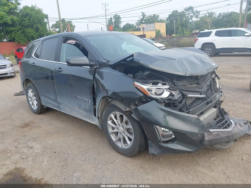 2021 Chevrolet Equinox Fwd Lt, Front, IAAI, VIN 3GNAXKEV8ML322420